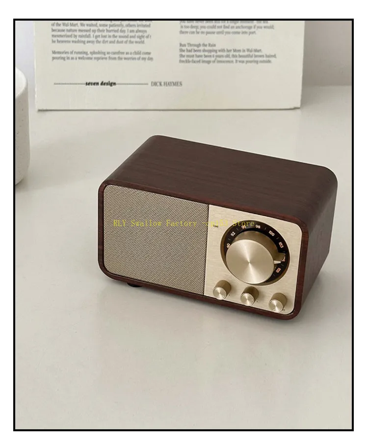 Voice of Berlin retro bluetooth speaker high quality walnut wireless speaker radio