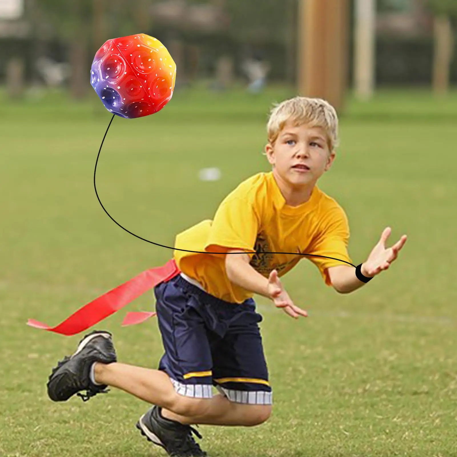 1Pc Returned Balls Wrist Elastic Ball Wrist Return Ball Hand Throw Back Ball Exercise Coordination Creative Child Training Gift