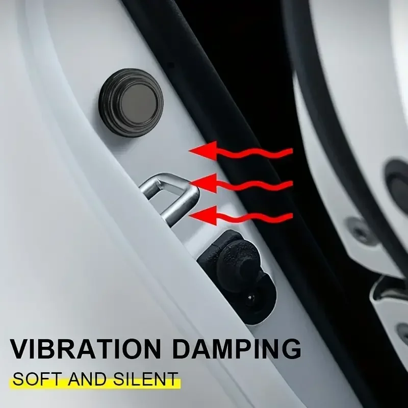 8 pezzi porta auto in silicone anti shock pad universale bagagliaio isolamento acustico ispessimento cuscino adesivi anti