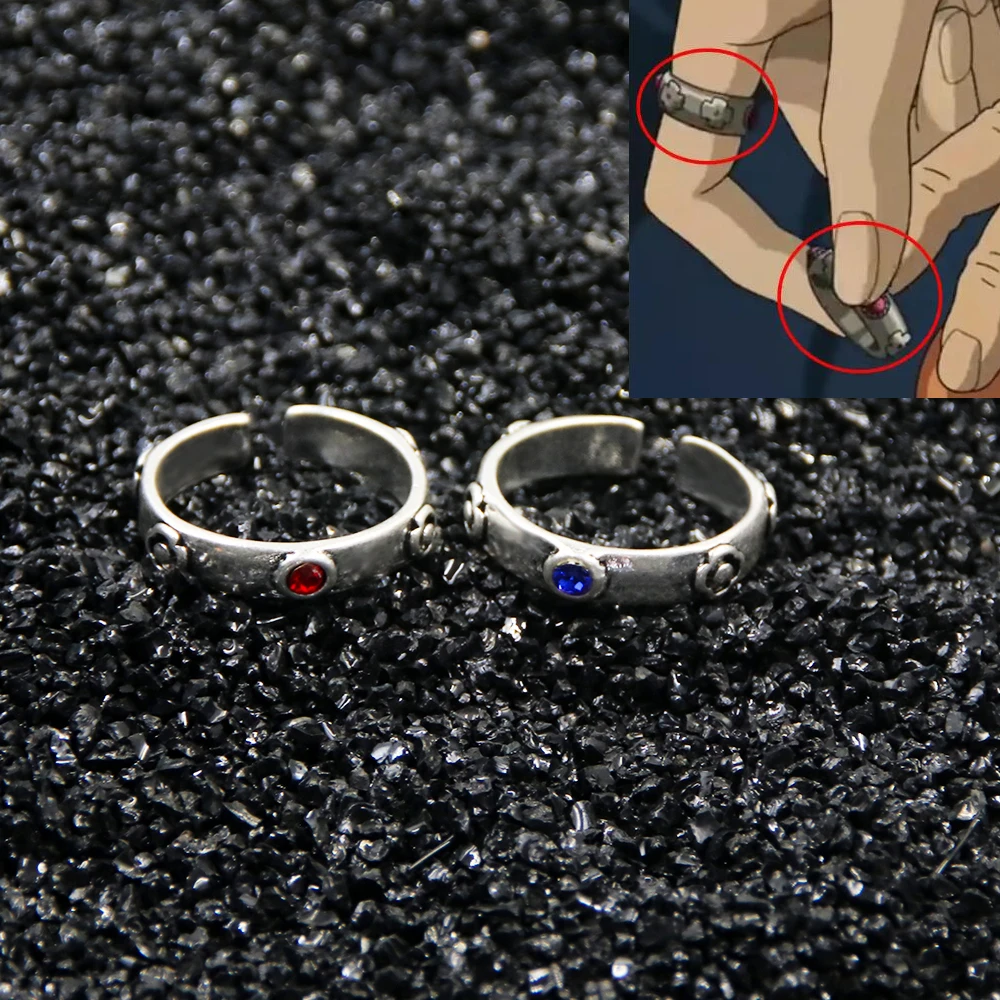 Anime Howl's Moving Castle Ring Sophie Howl Cosplay Metal Adjustable Ring Prop Costumes Unisex Women Men Accessories Jewelry