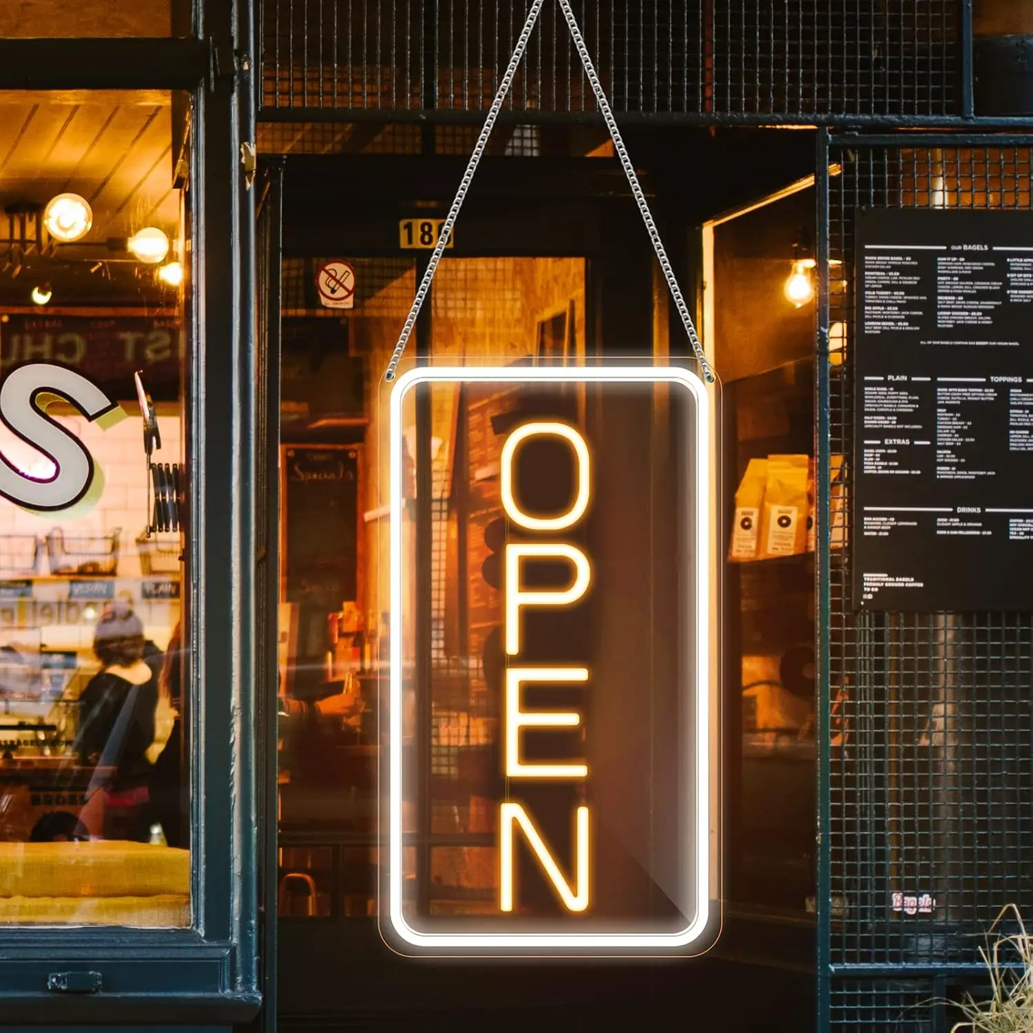 

Open Sign for Business, LED Open Neon Sign, Electric Light up Signs for Stores, Restaurants Offices Retail Shops Window