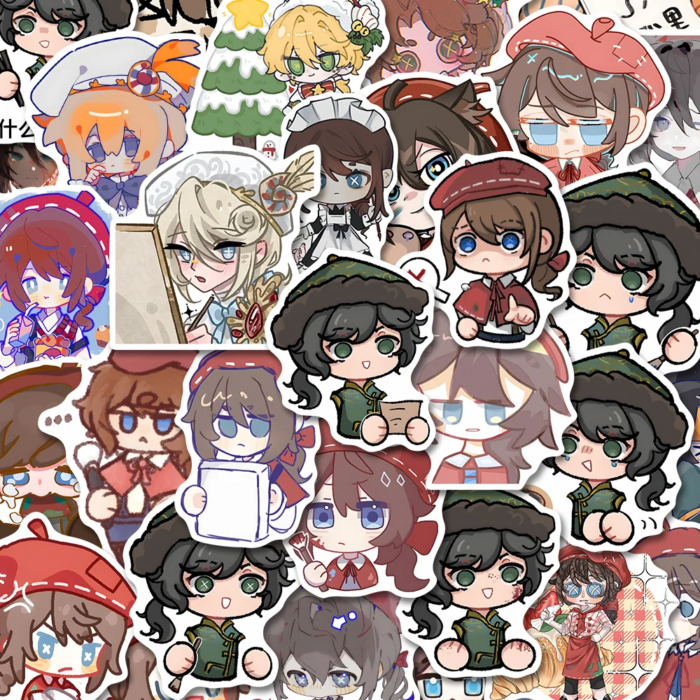 64pcs Anime Identity ⅤEdgar Valden Painter DIY Decoration Waterproof Cup Sticker Cell Phone Tablet  Stickers