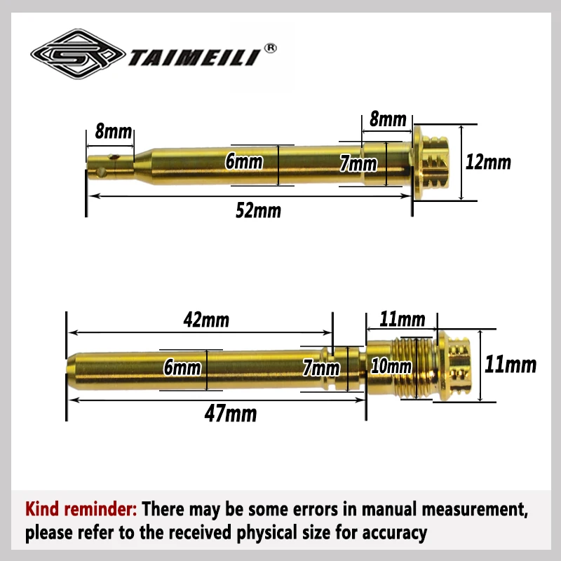 TAIMEILI Titanium alloy motorcycle brake pad pins Applicable toBrebo brake pins, modified and repaired brake pad screws