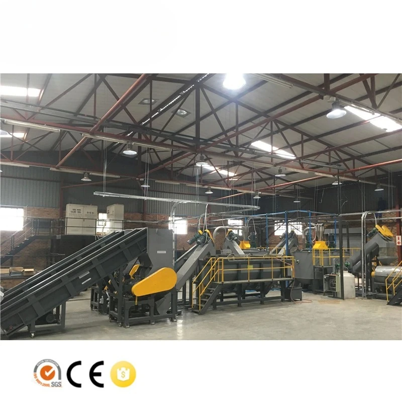 Plastic PET Water Bottle Recycling Crusher Machine