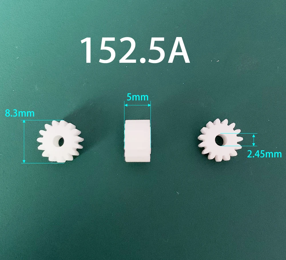 152A 152.5A 153AD 154AD 0.5M Spur Gears Modulus 0.5 15 Teeth 2/2.5/3/4mm Hole Plastic Gear Motor Tooth Toy Parts 10pcs/lot