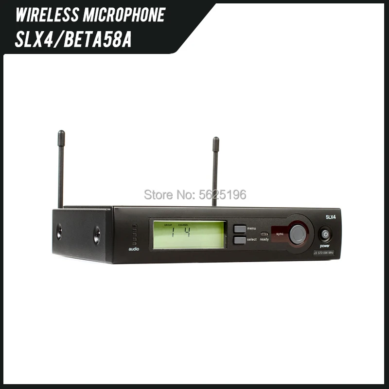 Imagem -03 - Uhf Microfone sem Fio Mic System Microfone Profissional Slx24 Beta58 Qualidade Superior Engot-slx4