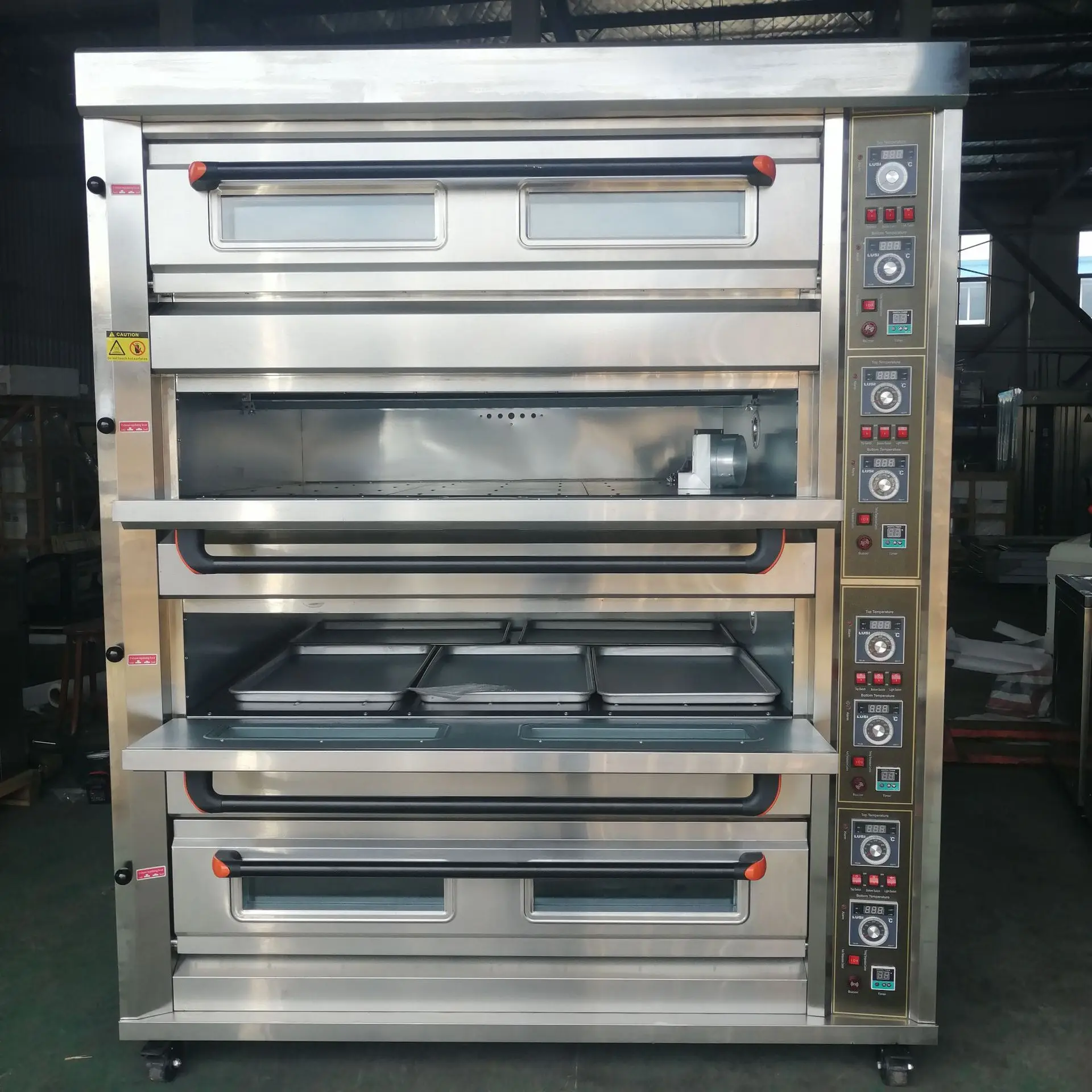 Be suitable for custom 4 layer 16/20 tray oven, gas food large layer oven, furnace customizable