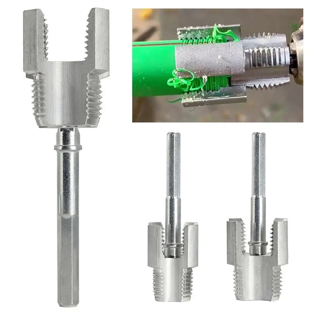 

4/6 Points Water Pipe Thread Opener Inside and Outside Together Universal Water Pipe Electric Drill Waterpipe Tapping Tool