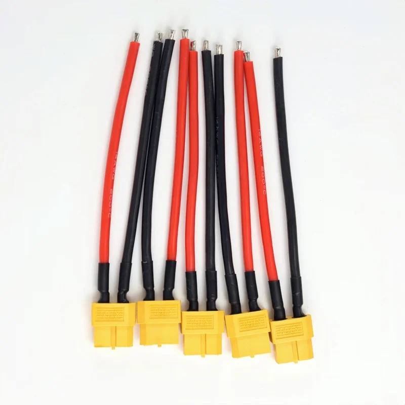 Connettore parallelo 5/10 per batteria XT60 con spina e presa con cavo flessibile in silicone 14AWG 10 cm RC LiPo Batteria Motore