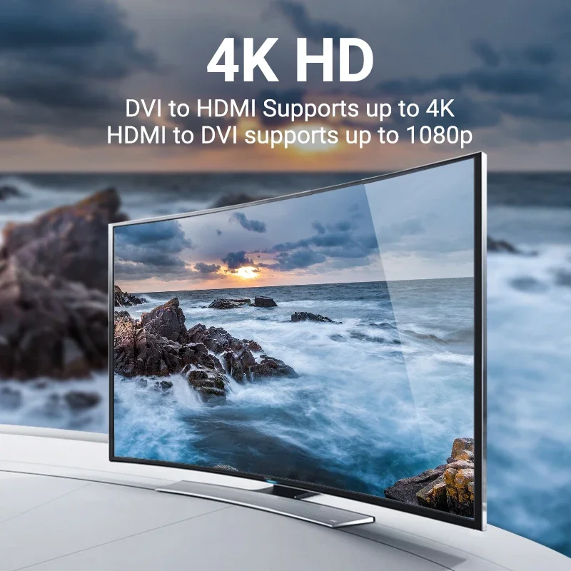 Vention Kabel DVI do HDMI DVI-D 24+1 Pin męski do męskiego Konwerter HD 1080P do PS4 Projektor HDTV Kabel HDMI do DVI Adapter — zdjęcie produktu 3