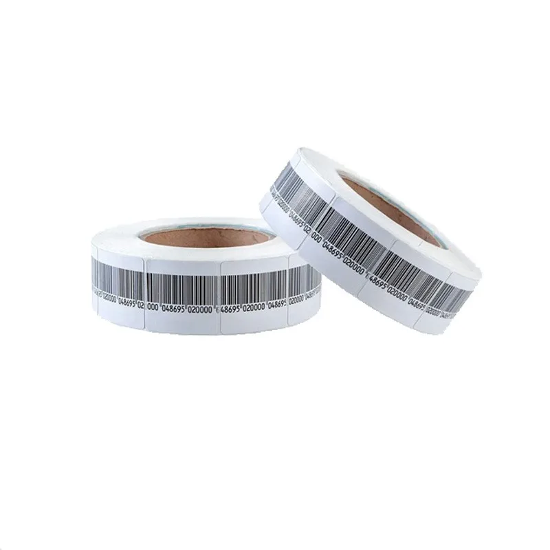 

5000 Pieces 40x40mm 8.2MHz RF Soft Tag Barcode Sticker Anti-Theft EAS Label for Retail Security