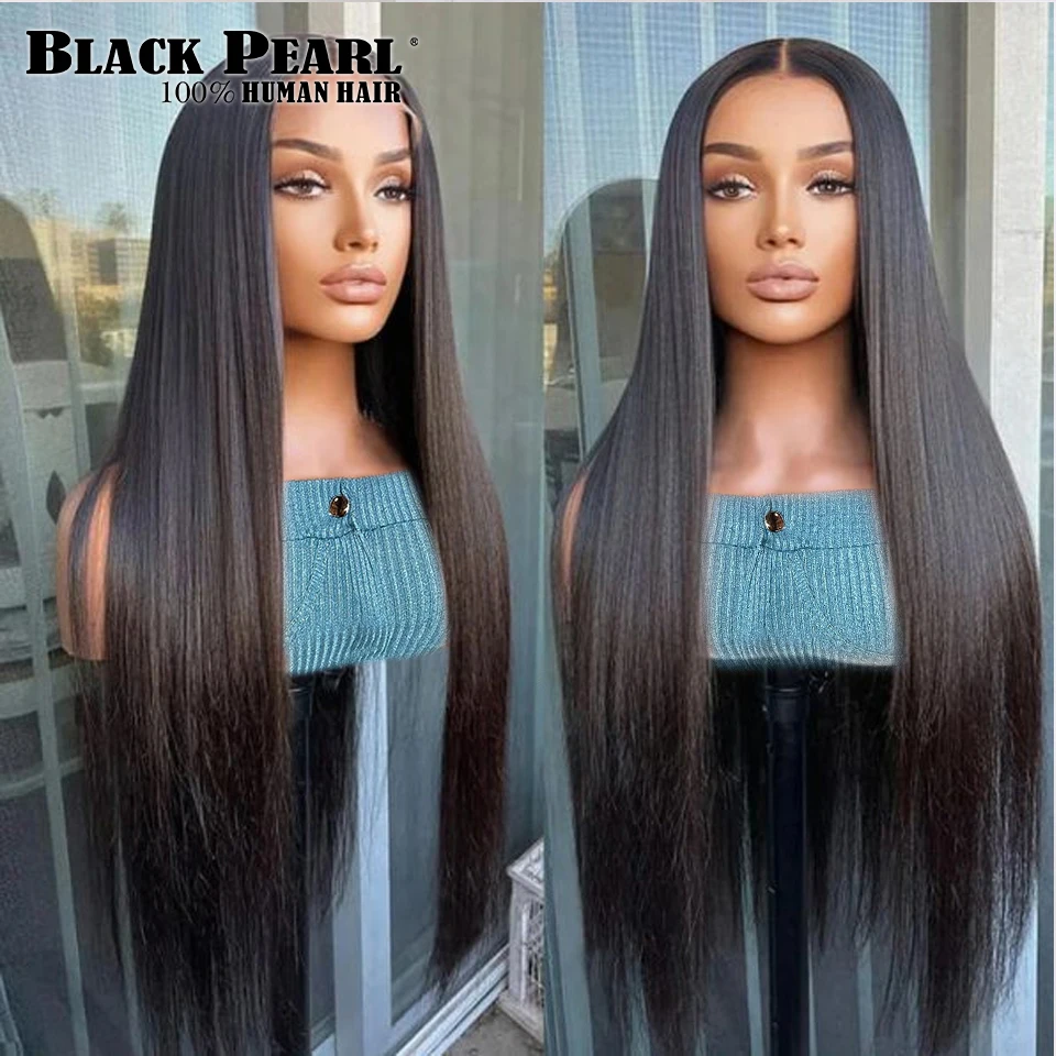 30 inch Straight Lace Front Wigs Transparent Lace Frontal Wig Human Hair 4x4 Lace Front Human Hair Wigs Pre Plucked