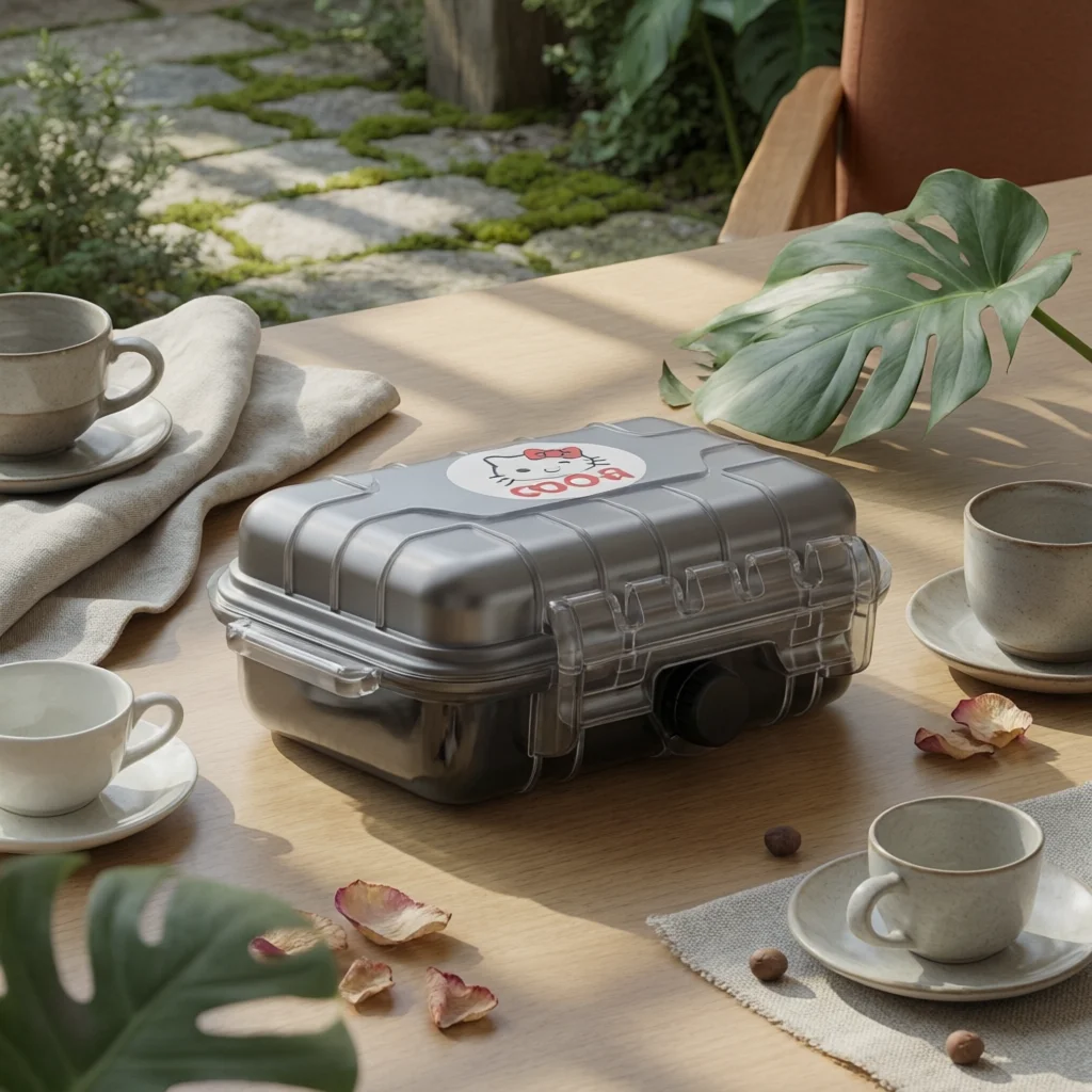 防水ツールボックス-ヘビーデューティー防水ツールボックス-ハードプラスチックケース-耐候性ロック可能な収納ボックス-透明な蓋付き-屋外用