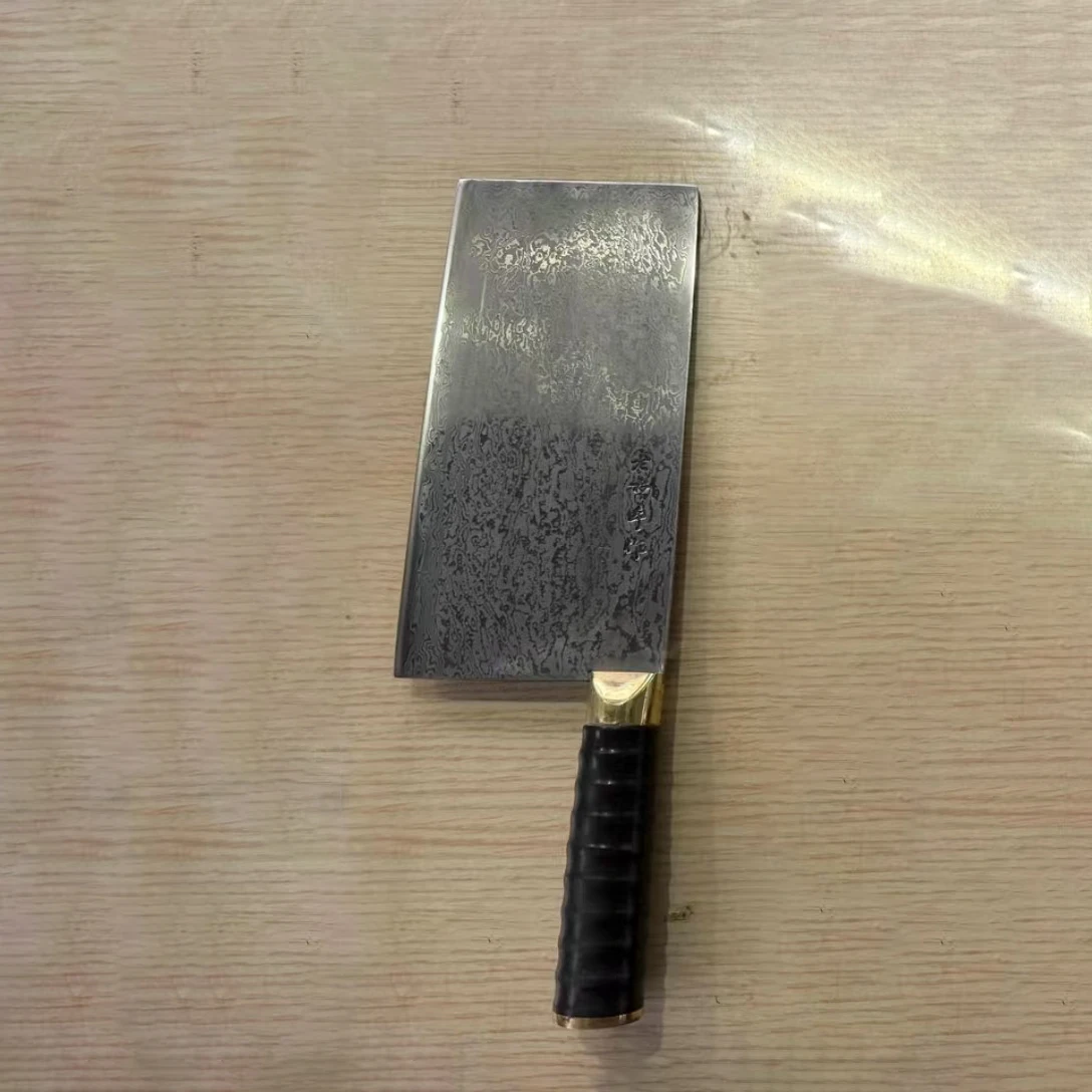 8 Inch Slicing Knife BG42 Steel Core Blade Chef Cleaver Handmade Forged Rust-resistant 300+ Layers Damascus Steel Kitchen Knives