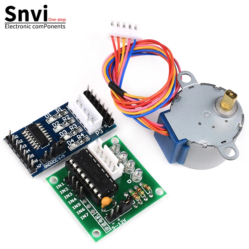 Snvi 28BYJ-48-5V/12V 4 phase Stepper Motor+ Driver Board ULN2003 Stepper motor + ULN2003 Driver board DaiDian