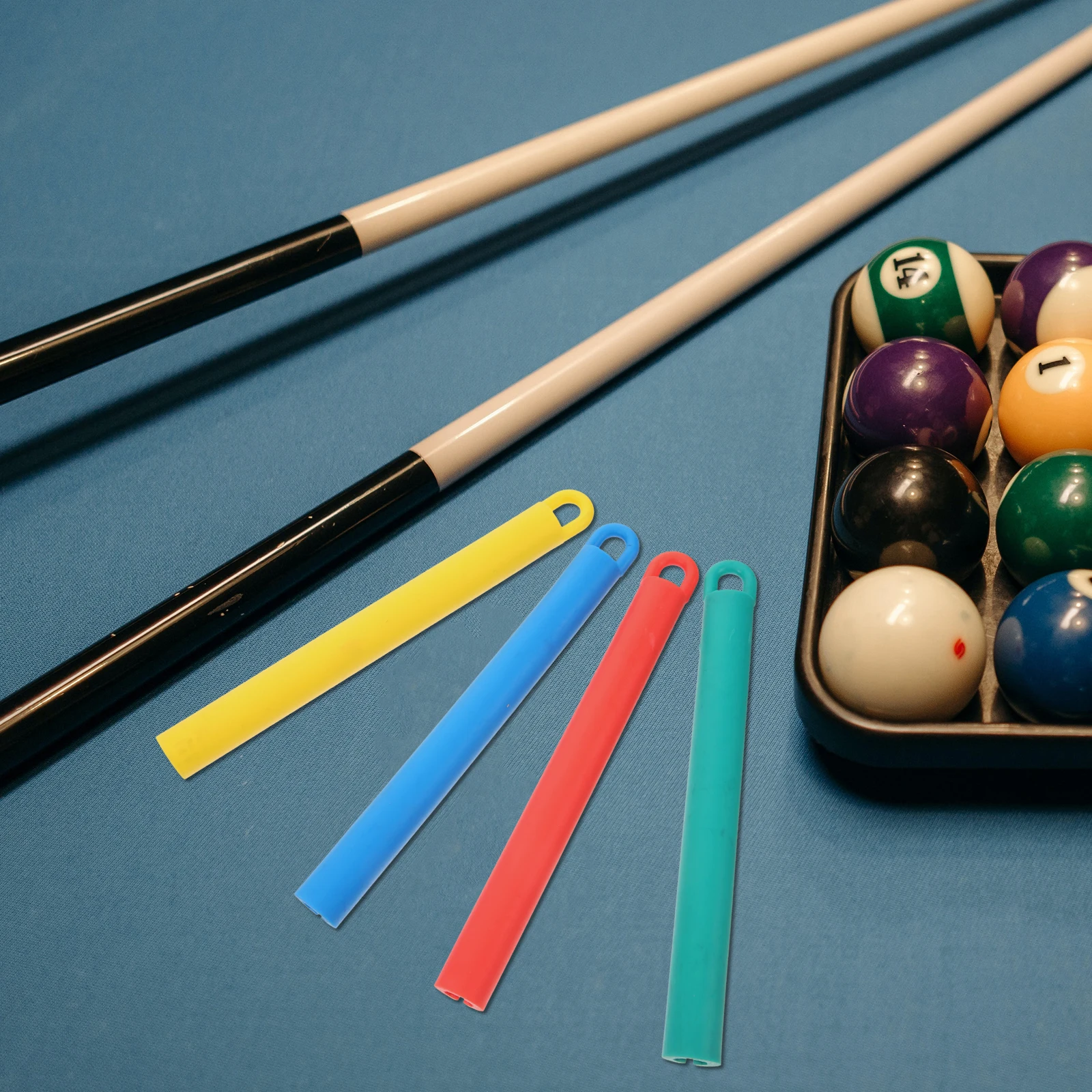 

4pcs Pool Holder Hanger 19CM Red Yellow Green Blue Durable Rubber Lightweight Storage Holder