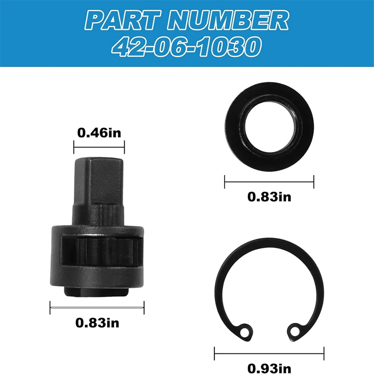 Kit de reparo de bigorna de cabeça de catraca de substituição 3/8 Polegada 42-06-1030 para milwaukee 2457-20,2457-21 m12 bigorna de cabeça de catraca