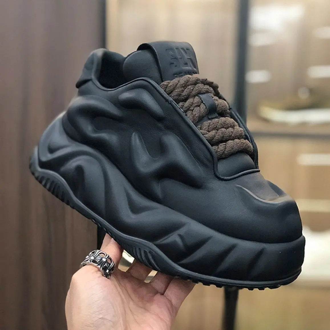 Zapatillas deportivas informales para hombre, calzado antideslizante, ultraligero, resistente al desgaste, suela gruesa aumentada, cómodas, novedad