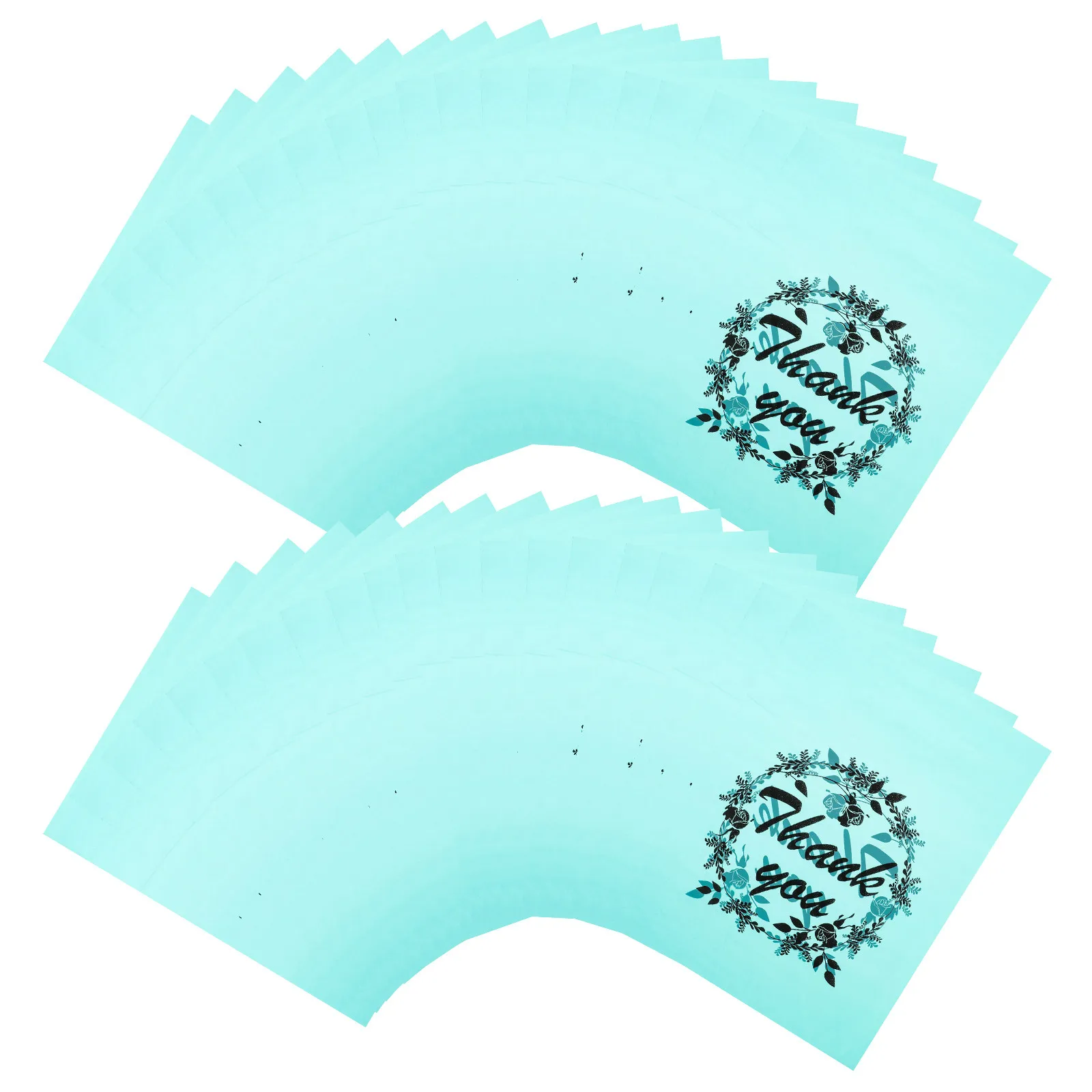 100pcs Compact Thank You Bags with Handles – Perfect for Gifts, Travel & Work Events