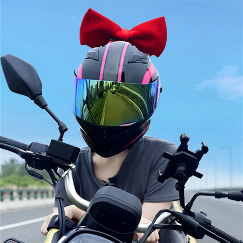 2022 New Motorcycle Helmet Bow Decoration Simple Daily Decoration Personality Modification Unisex Decoration Accessories