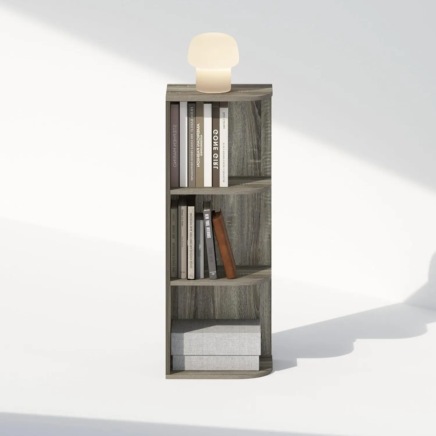 Reed Corner Shelf, 3-Tier Corner Bookshelf, Book Shelf, Corner Shelves, Storage Rack, for Organization and Storage, Home Offi view 4