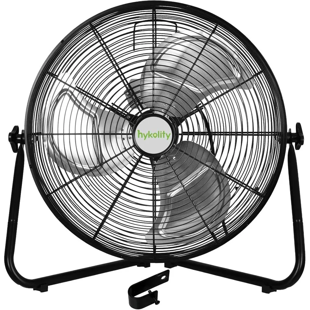 

20 High-Performance 3-Speed 4650 CFM Heavy-Duty Metal Fan for Commercial, Garage, Greenhouse, and Gym Use with Wall Mount System