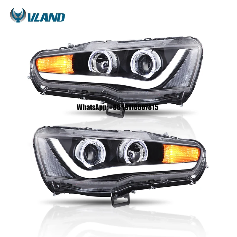 

Vland Factory High Quality for Car Head Light Car Headlight Assembly Projector Led Headlamp 2008 2019 2020 EVO X for Lancer