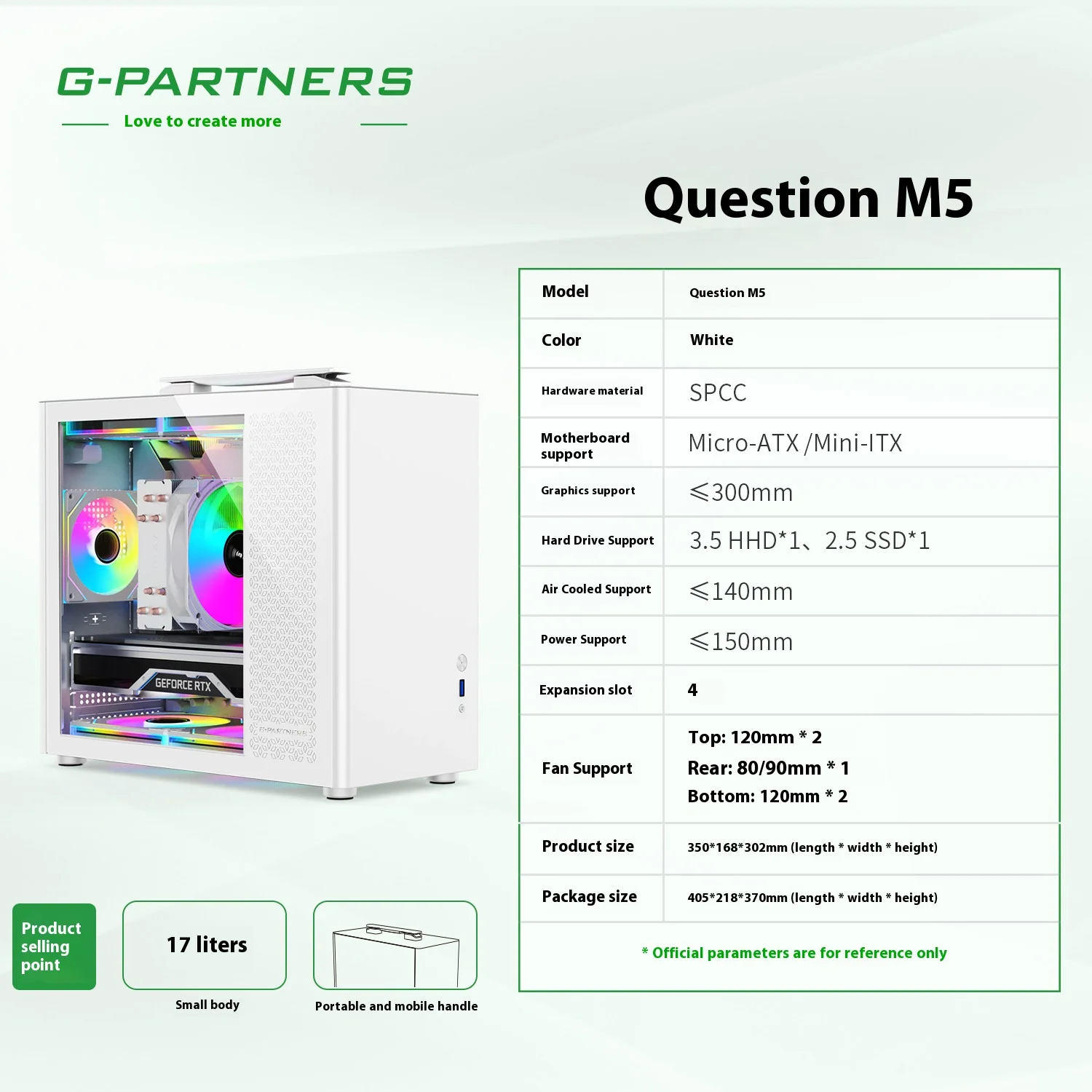 Obudowa PC M5 MATX, płyta główna ITX, zasilacz ATX, obsługa U3, komputer stacjonarny, przenośny, boczna przezroczysta obudowa mini.