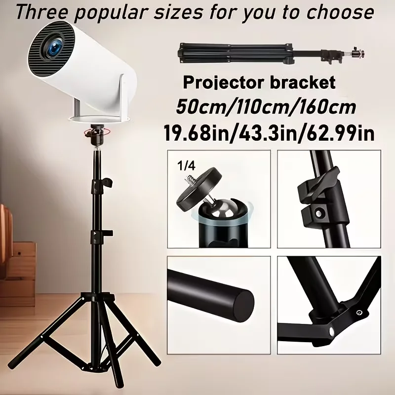 Velec Portable Projector Bracket Adjustable & Scalable TP350NTV HY300 PRO+ L018 HY320 MINI HY300 Ultra Universal Projector Stand