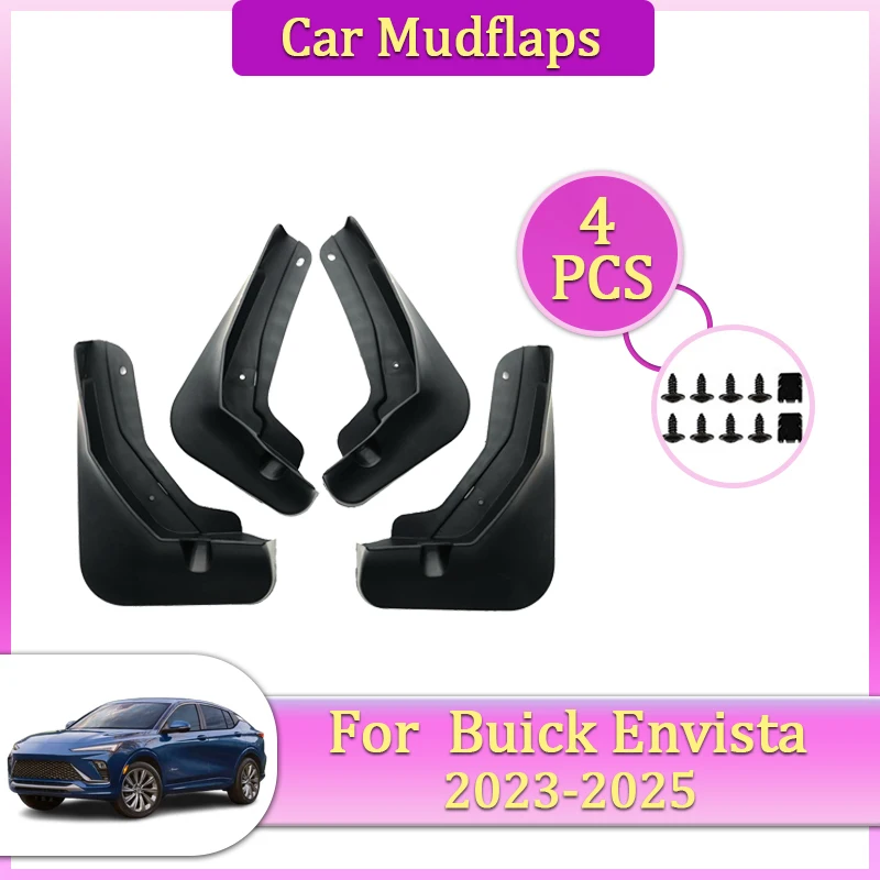 

Car Mudguards Parts For Buick Envista 2023~2025 Front Rear Wheel Mudguards Mudflap Fender Flare Cover Guard Auto Mud Accessories