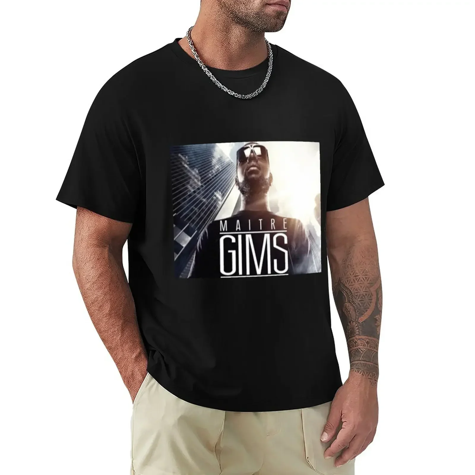 Master Gims T-Shirt Summer fashion New Arrival Cotton Short Sleeve heavyweight Round Collar Outfits funny vintage graphic style