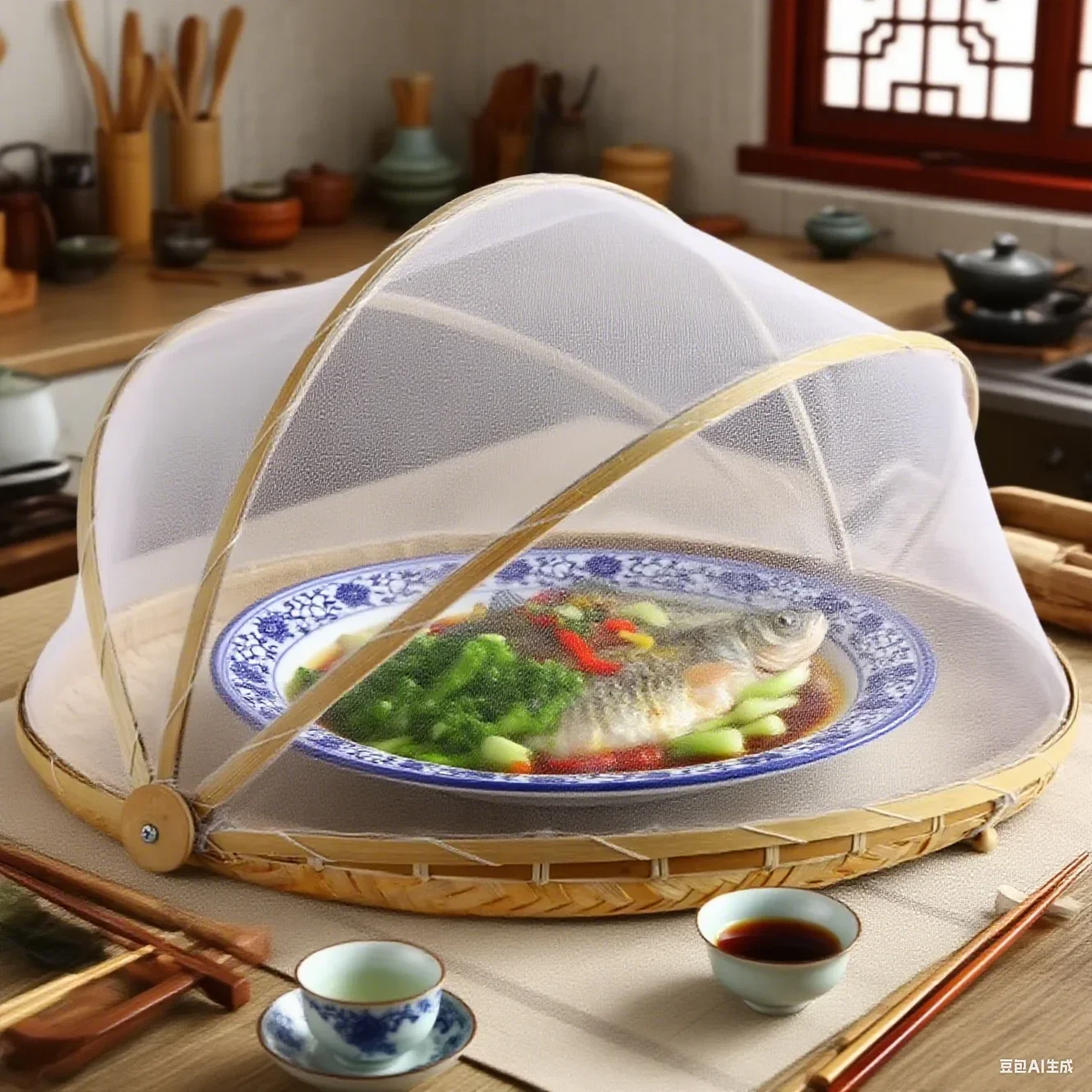 

Woven Basket Anti-mosquito Net Fruit And Vegetable Basket Dustpan Fruit & Vegetable Tools Baskets S:30*5CM,M:36*5CM,L:41.5*5CM