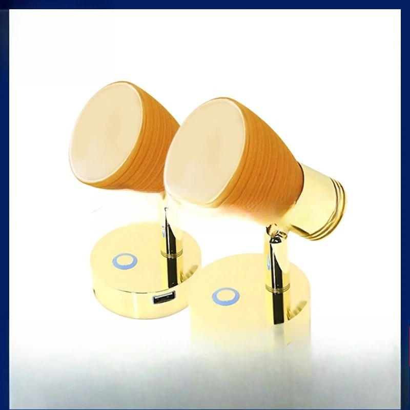 LED reading light, bedside light 3W touch USB dimming light, RV marine accessories