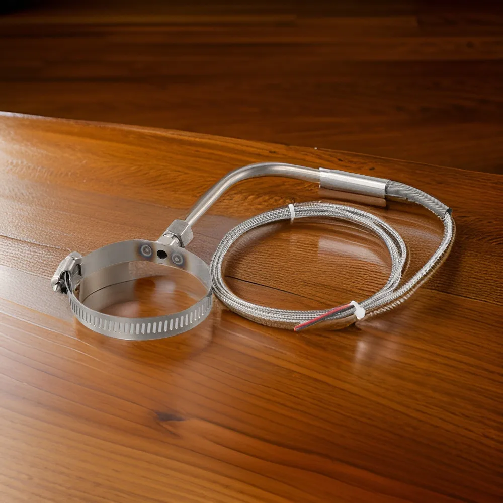 K-type Temperature Sensor Angle EGTRight Probe With 3.3Ft 1M 1PCS 80x5mm