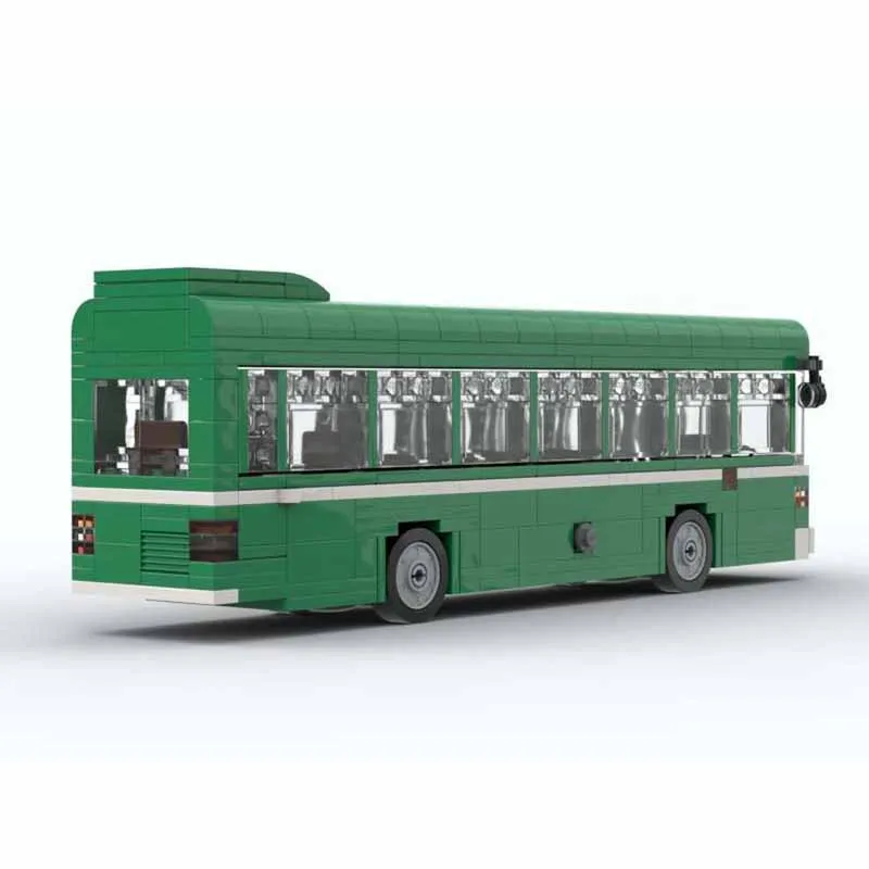 Bouwsteen MOC- 162467   Single Deck Bus Truck Campus Bus Model 432PCS Jongen Puzzel Onderwijs Verjaardag Speelgoed Kerstcadeau