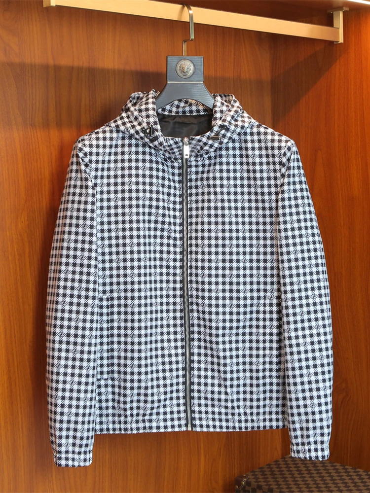 

Весенняя тонкая мужская толстовка-куртка с модным принтом в виде птиц, приталенная, дышащая, из полиэстера, городская стильная верхняя одежда