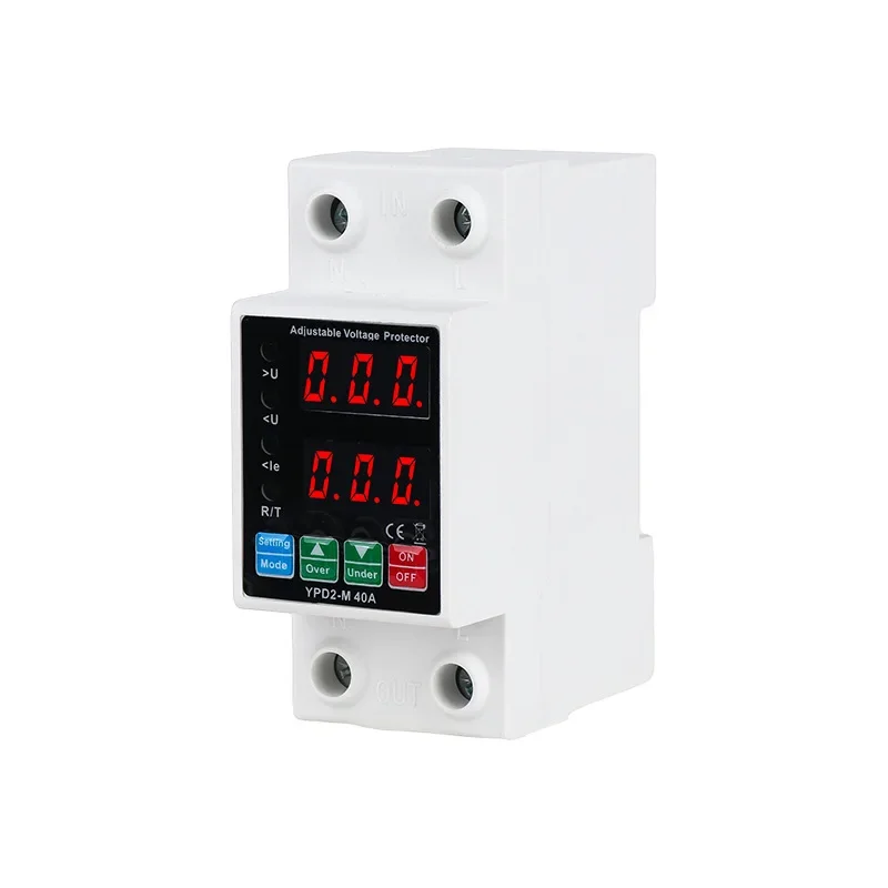 self-compound overvoltage and undervoltage protector 63A40A overload lightning protection 220V digital display