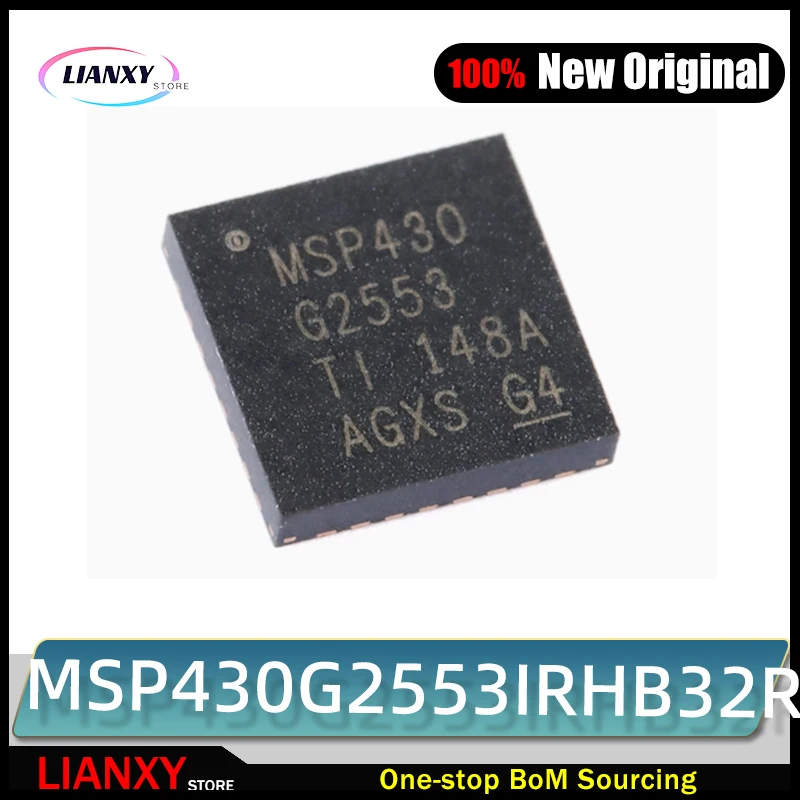 5 pièces tout neuf original Méventuelles 430G2553IRHB32R QFN-32 16 bits signal mixte microcontrôleur MCU