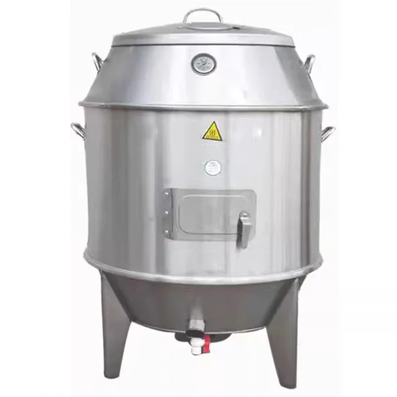 Stainless Steel Vertical Charcoal Oven Duck Chicken Roaster Goose Crispy Pork Belly Hanging Stove