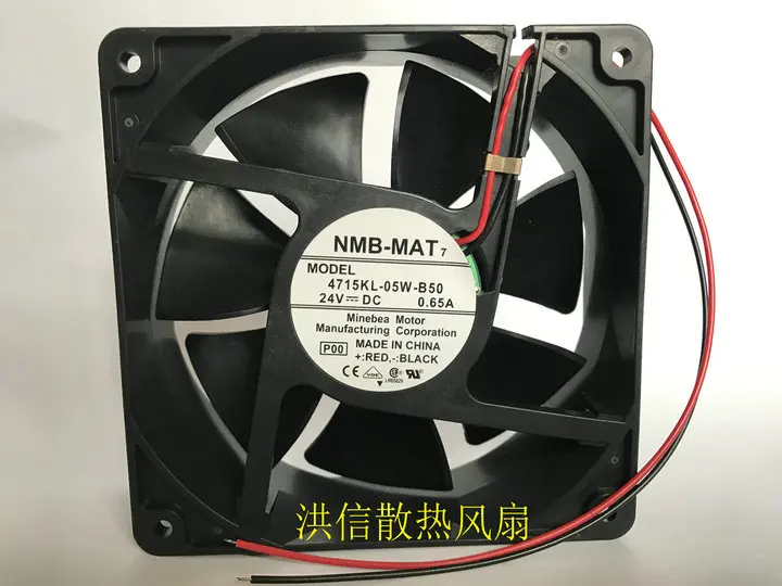 Freight free original NMB 12038 4715KL-05W-B50 DC24V 0.65A 12CM frequency converter cooling fan