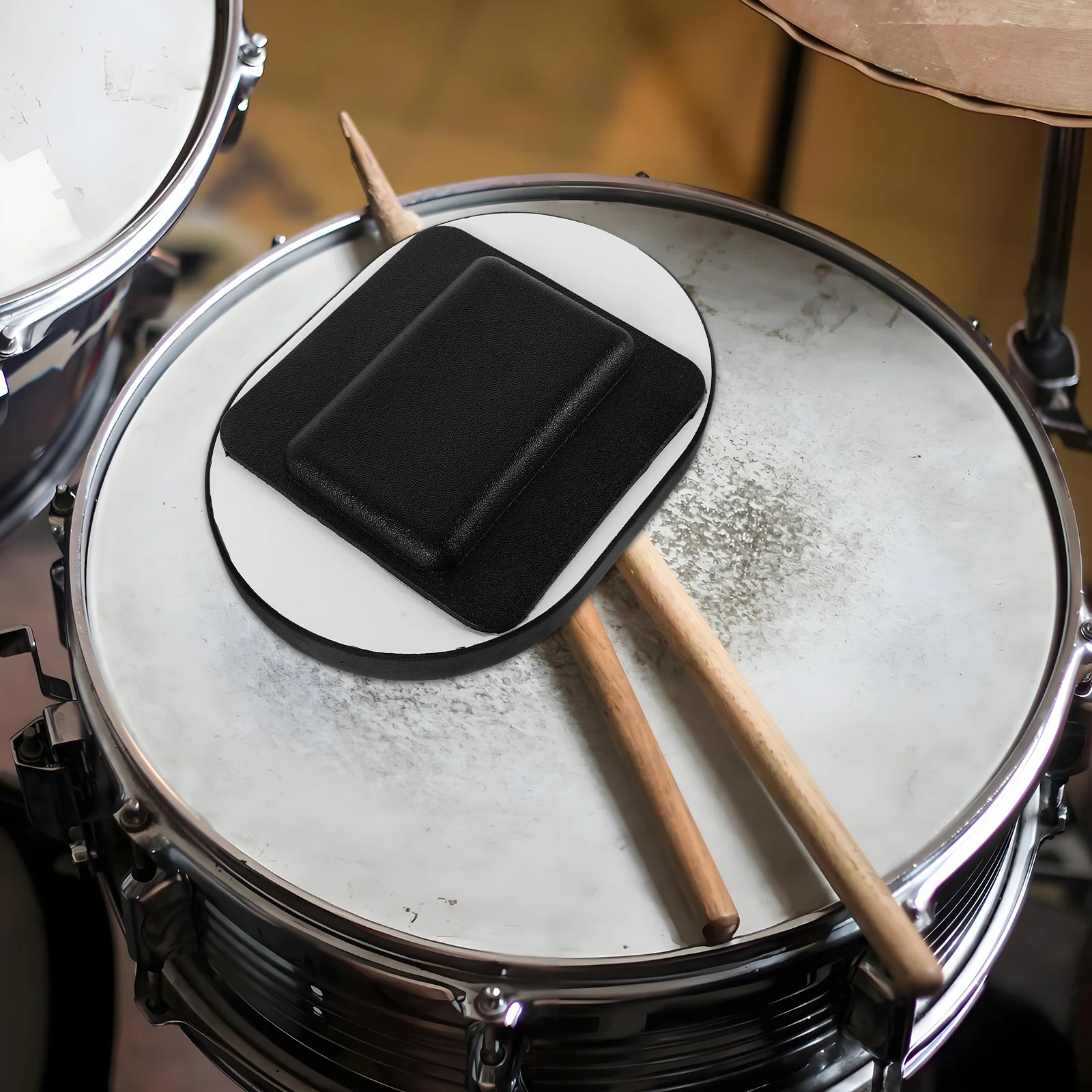 

24-29 Inch Rubber Bass Drum Soundproofing Pad Adhesive Vibration Absorbing Mat Silent Practice Accessory Noise Reduction Mute