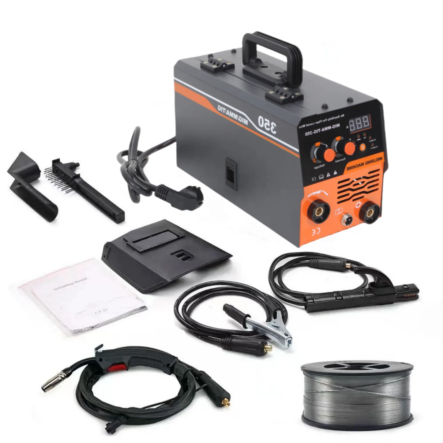 MIG-350 3-in-1 AC 20-350A 220V|110V Welding Machine | MIG MMA TIG Gasless Flux Core Welder