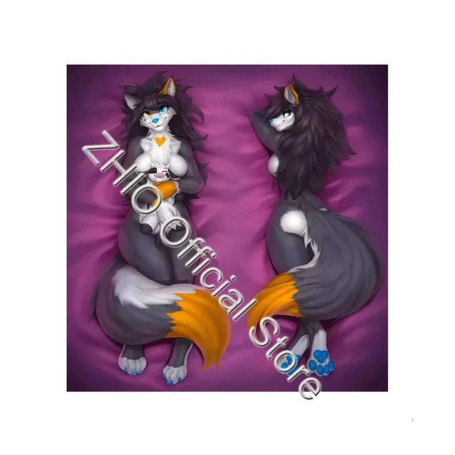 

Dakimakura Tabby Furry Naive Waifu 2-Side Print Hing Xmas Body Pillow Case Cover Gift 2WAY Anime Cushion