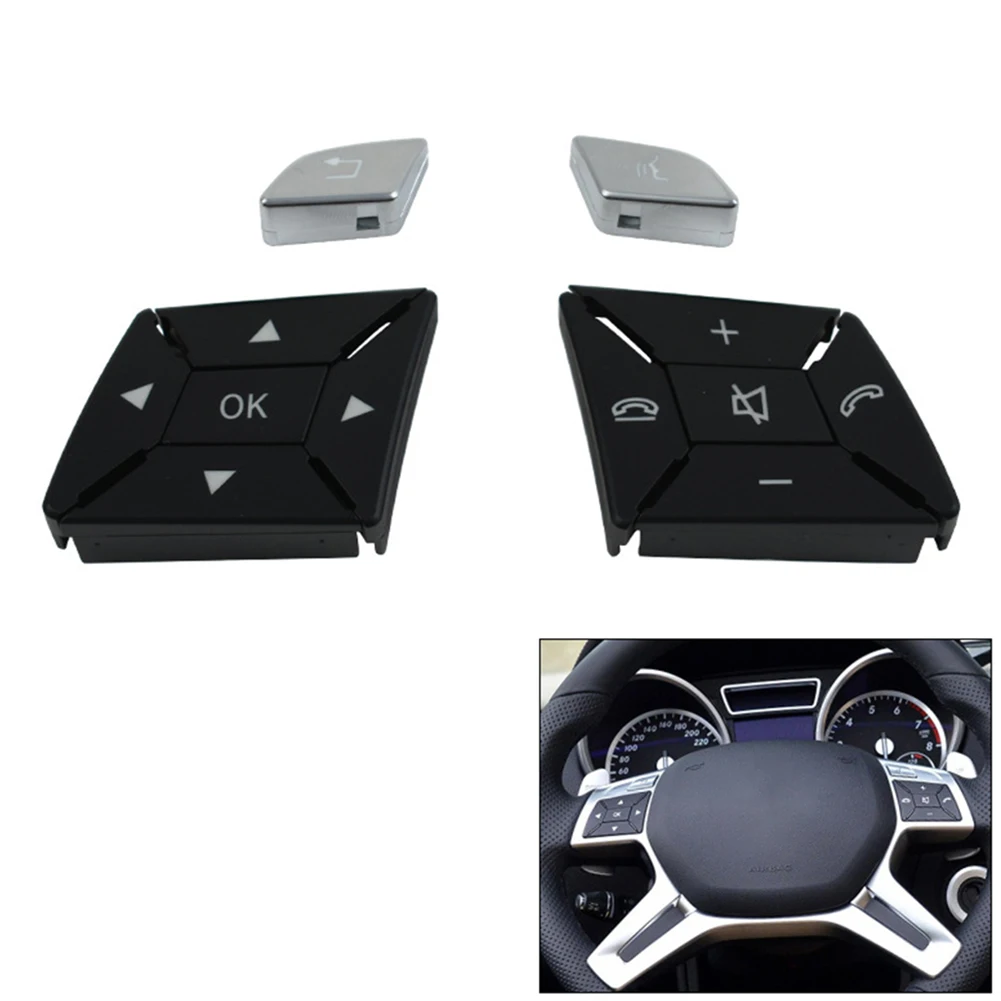 Rehaussez le style de votre voiture avec un bouton de commande au volant pour Benz, A, B, C, E, classe W204, lot de 12