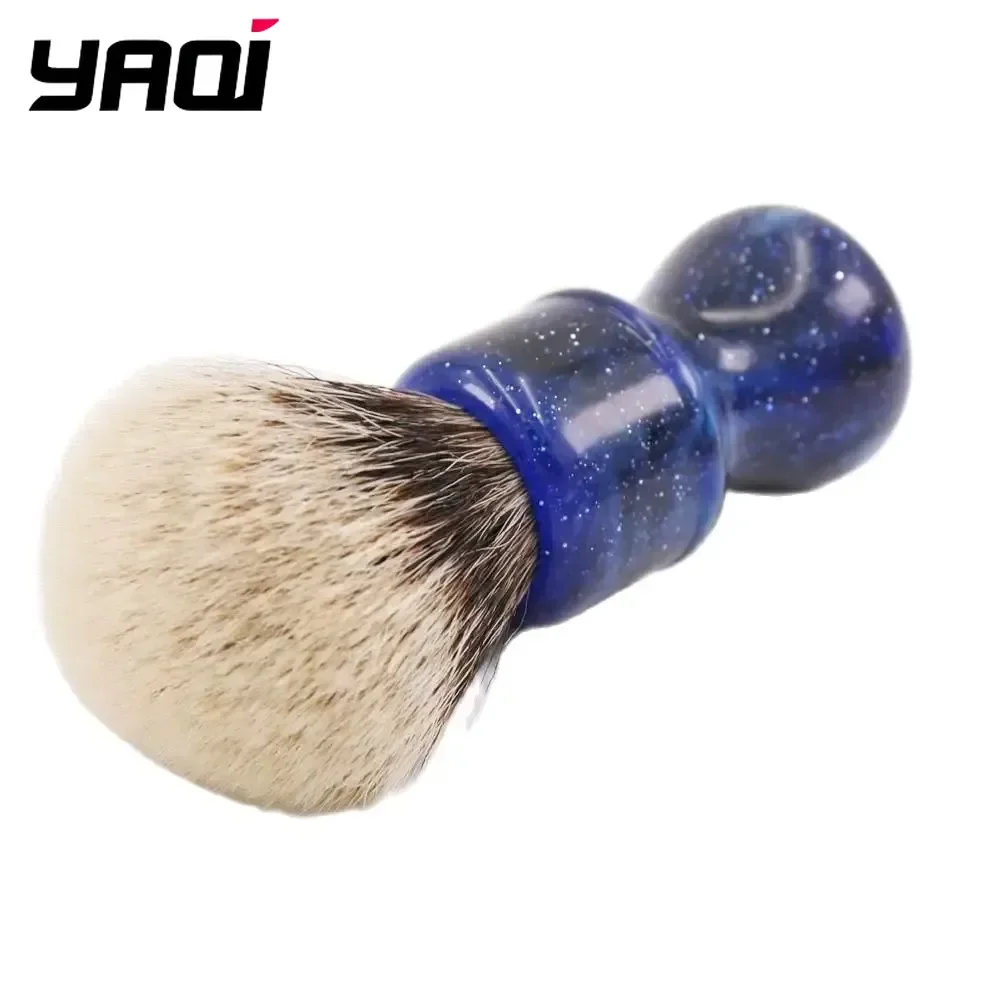 2026 YAQI 24MM Mysterious Space Color Handle Two Band Hair Knot Men Shaving Brushes