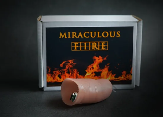 

Miraculous Fire Rechargeable Electric Spark Device Stage Magic Trick Magia Magie Magicians Prop Accessory Gimmick