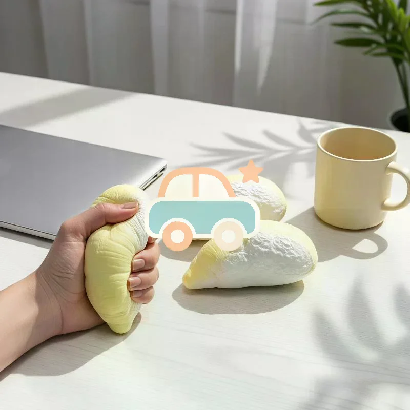 Durian Slow Rising  Toy 1Pcs Soft Simulation Fruit Fidget Toy for Stress Relief Classroom Reward for Students