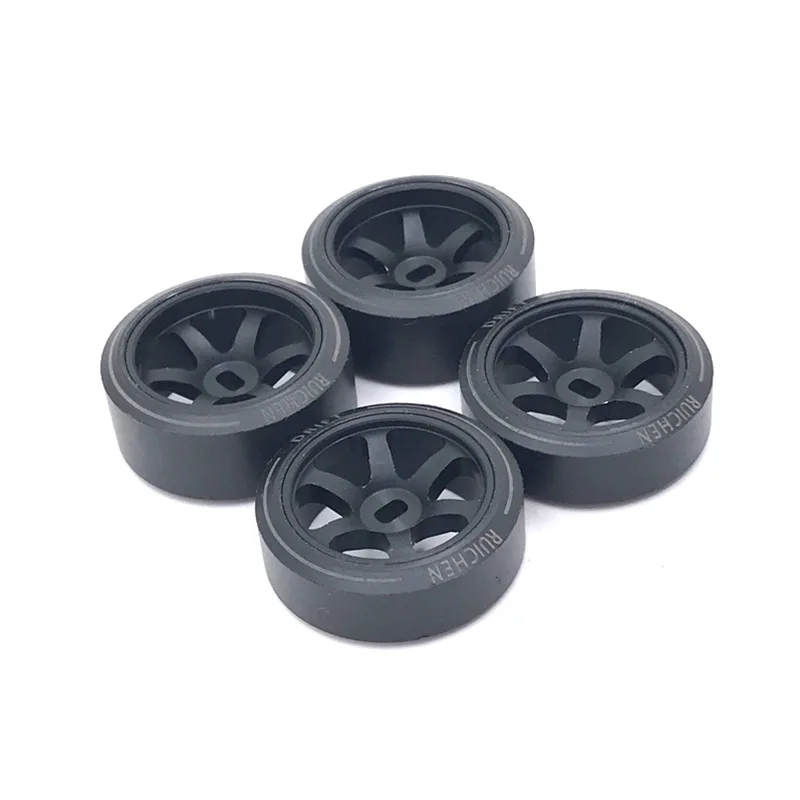 1/28 25mm Drift Tire Tyre Metal Wheel Rim for Wltoys 284131 K969 K979 K989 P929 Kyosho Mini-Z 1:28 RC Car Upgrades Parts