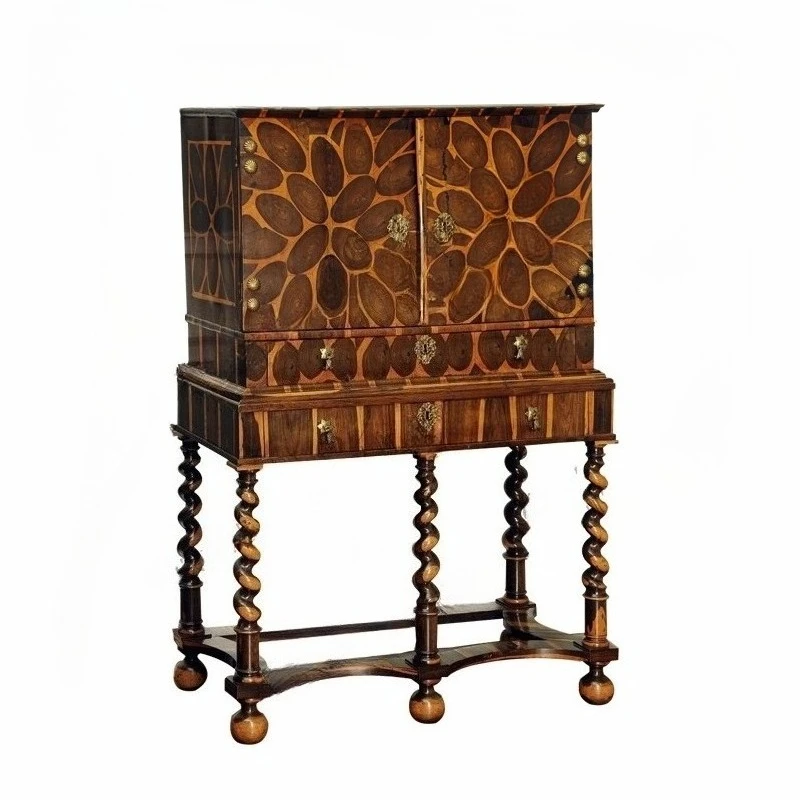 

carved chest cabinet/retro solid wood locker/neoclassical storage cabinet/old entrance cabinet/