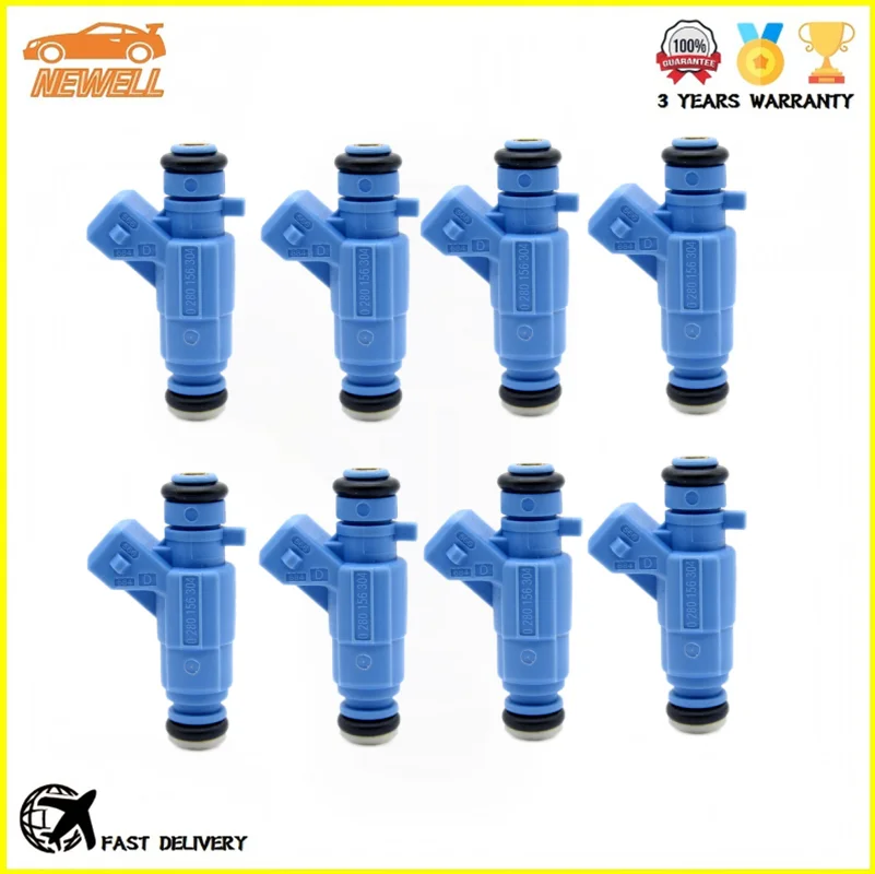 

8pcs 0280156304 A1130780123 Fuel injector For Mercedes Benz G-class (1997 -) w463 S-class (1998-2005) w220 SL (2001-2012) R230
